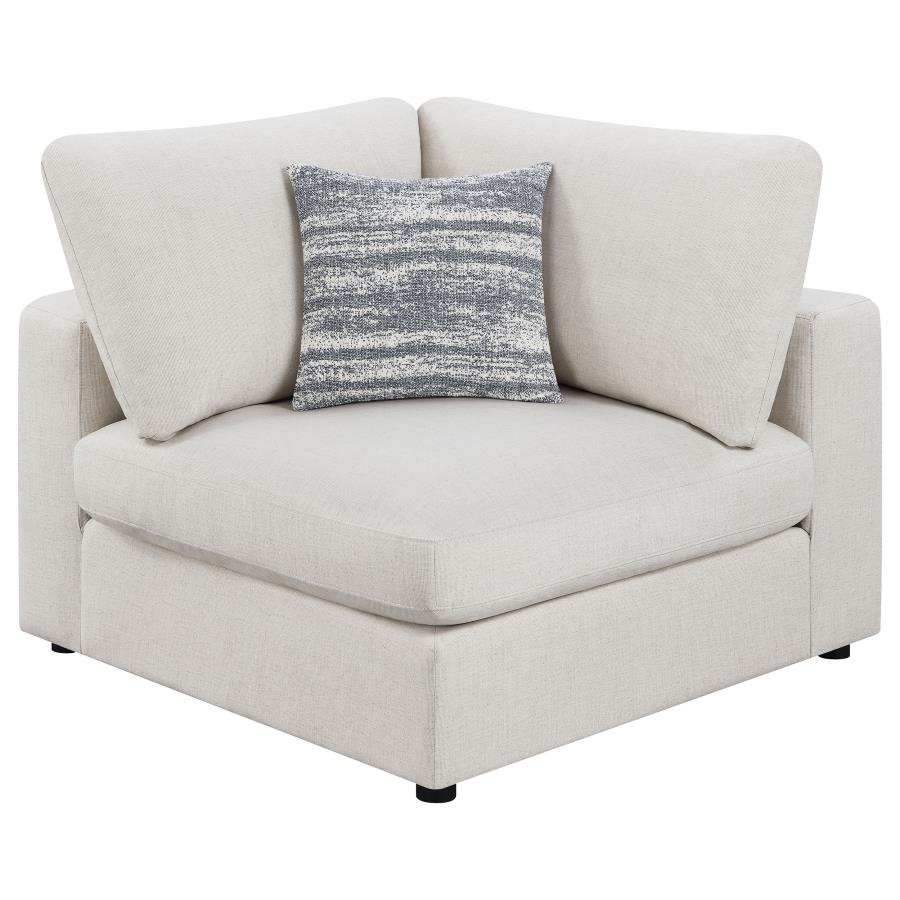 Serene 4-piece Upholstered Modular Sectional Sofa Beige - 551321-SETA