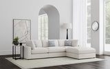 Serene 4-piece Upholstered Modular Sectional Sofa Beige - 551321-SETB