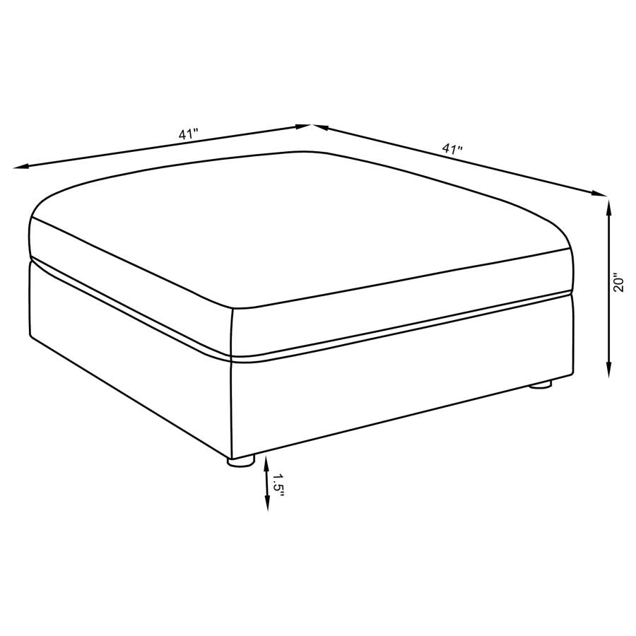 Serene 4-piece Upholstered Modular Sectional Sofa Beige - 551321-SETB