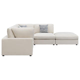 Serene 5-piece Upholstered Modular Sectional Sofa Beige - 551321-SETC