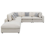 Serene 6-piece Upholstered Modular Sectional Sofa Beige - 551321-SET