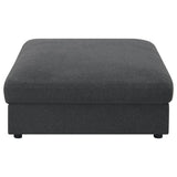 Serene 6-piece Upholstered Modular Sectional Sofa Charcoal - 551324-SET