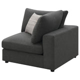 Serene Upholstered Corner Charcoal - 551325