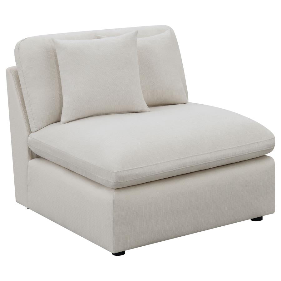 Hobson 4-piece Upholstered Modular Sectional Sofa Ivory - 551451-SETB