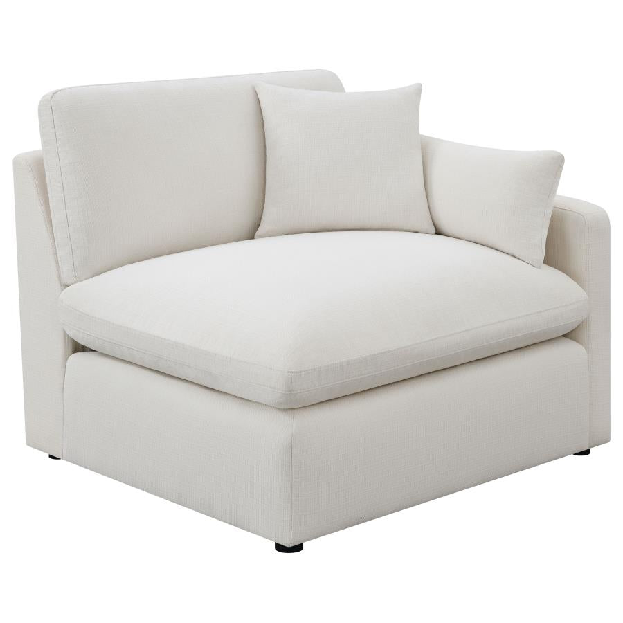 Hobson 4-piece Upholstered Modular Sectional Sofa Ivory - 551451-SETB