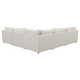 Hobson 6-piece Upholstered Modular Sectional Sofa Ivory - 551451-SET