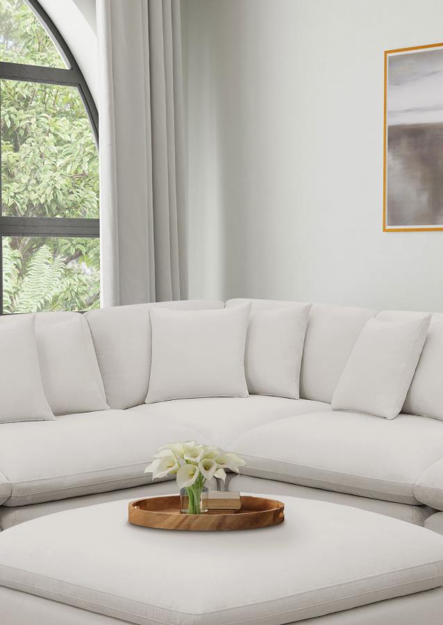 Hobson Upholstered Corner Ivory - 551452