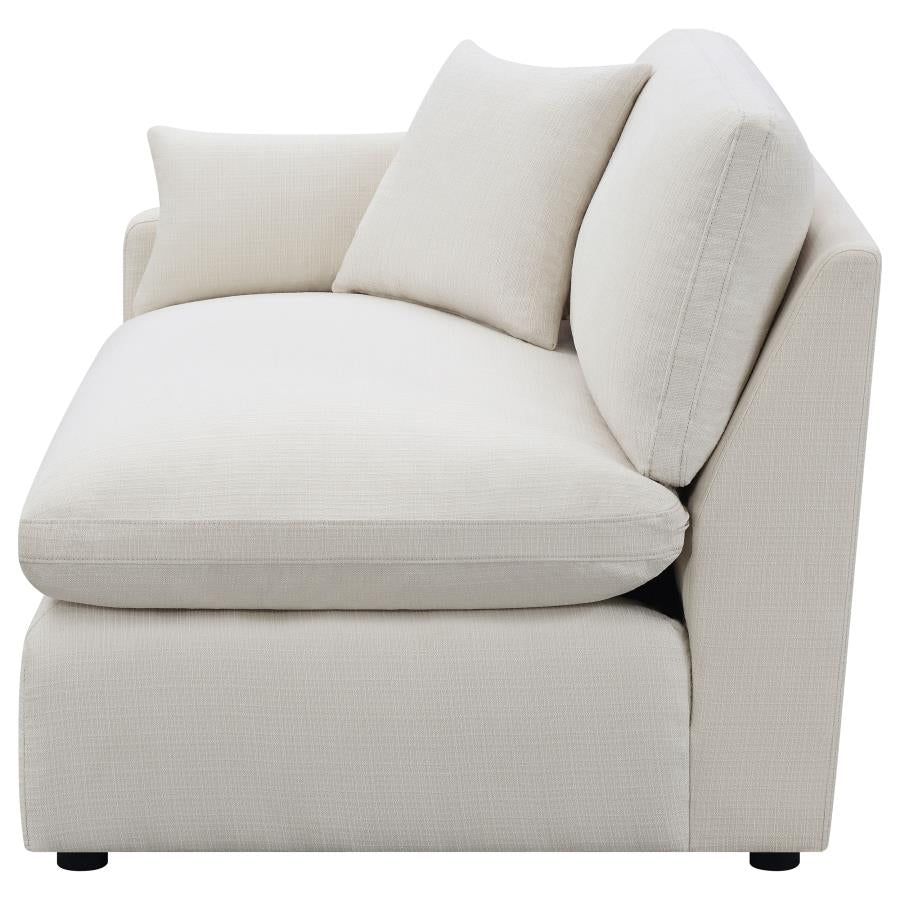 Hobson Upholstered LAF Chair Ivory - 551454LAF