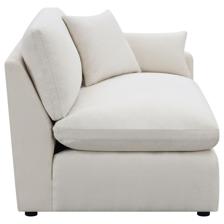 Hobson Upholstered LAF Chair Ivory - 551454LAF