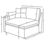 Hobson Upholstered LAF Chair Ivory - 551454LAF