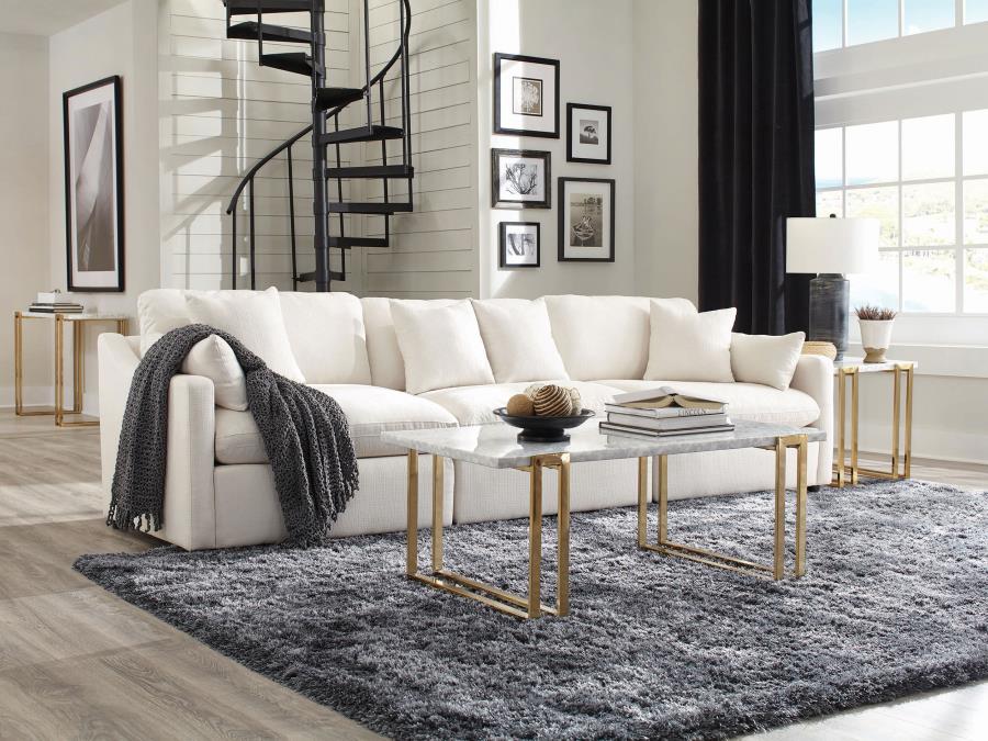 Hobson Upholstered LAF Chair Ivory - 551454LAF