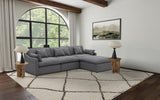 Hobson 4-piece Upholstered Modular Sectional Sofa Charcoal - 551455-SETB