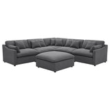 Hobson 6-piece Upholstered Modular Sectional Sofa Charcoal - 551455-SET
