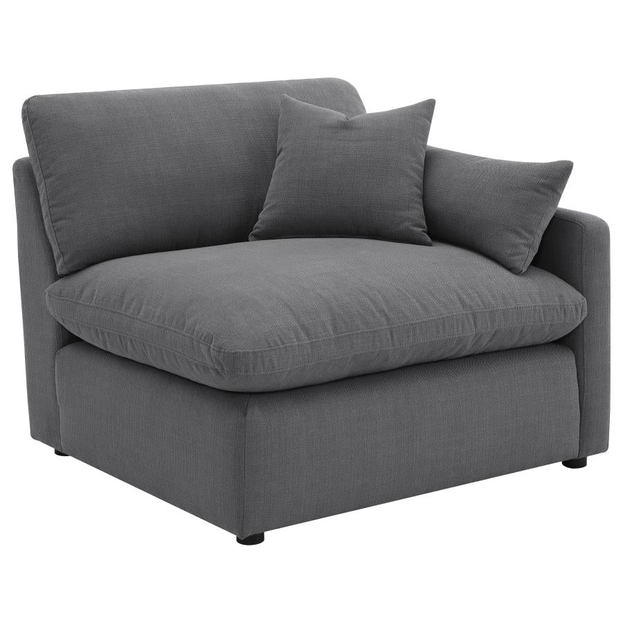 Hobson 6-piece Upholstered Modular Sectional Sofa Charcoal - 551455-SET