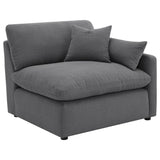 Hobson 6-piece Upholstered Modular Sectional Sofa Charcoal - 551455-SET