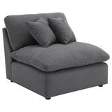 Hobson Upholstered Armless Chair Charcoal - 551455
