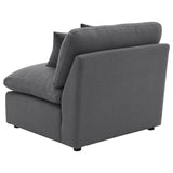 Hobson Upholstered Armless Chair Charcoal - 551455