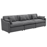 Hobson Upholstered Armless Chair Charcoal - 551455