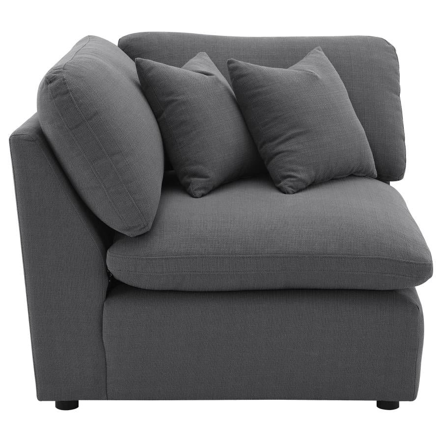 Hobson Upholstered Corner Charcoal - 551456