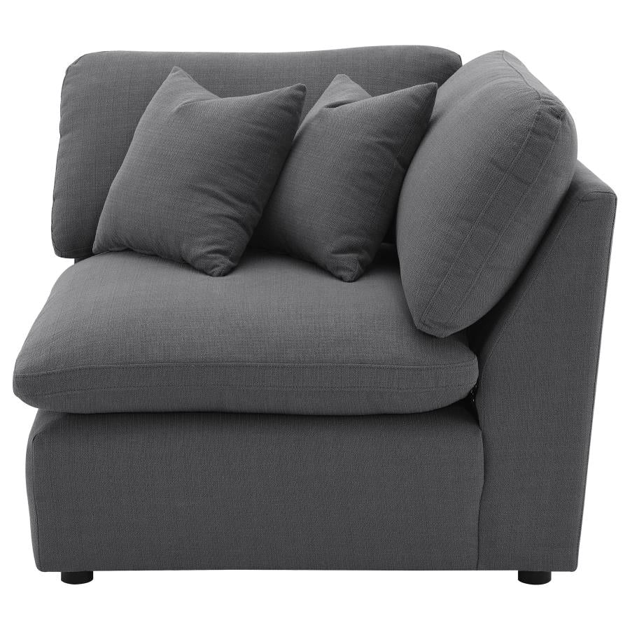 Hobson Upholstered Corner Charcoal - 551456
