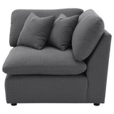 Hobson Upholstered Corner Charcoal - 551456
