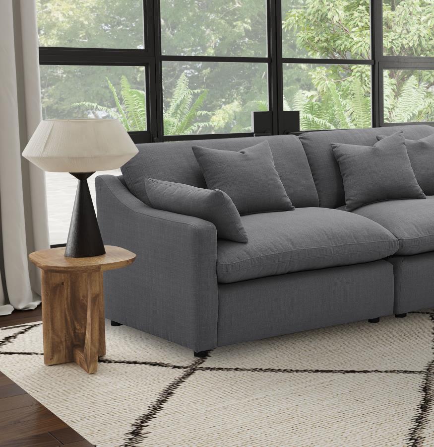Hobson Upholstered LAF Chair Charcoal - 551458LAF