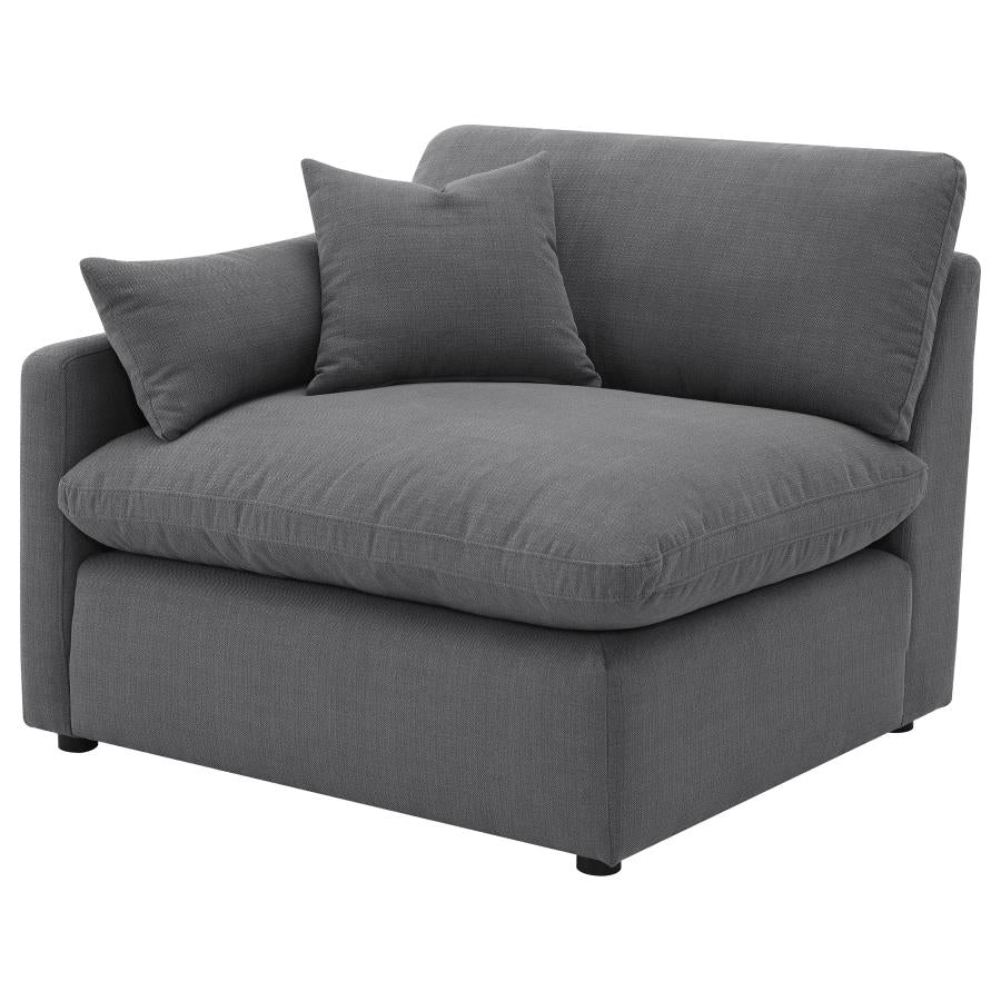 Hobson Upholstered LAF Chair Charcoal - 551458LAF