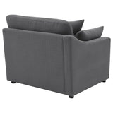 Hobson Upholstered LAF Chair Charcoal - 551458LAF
