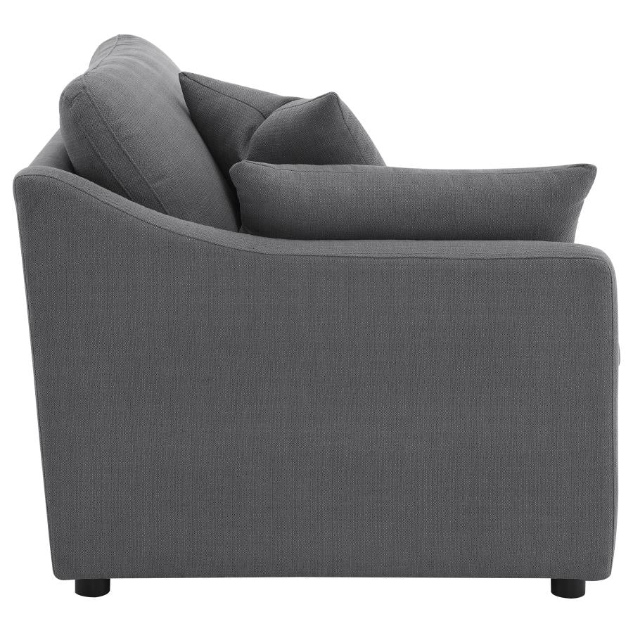 Hobson Upholstered LAF Chair Charcoal - 551458LAF
