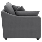 Hobson Upholstered LAF Chair Charcoal - 551458LAF