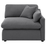 Hobson Upholstered RAF Chair Charcoal - 551458RAF