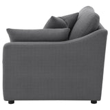 Hobson Upholstered RAF Chair Charcoal - 551458RAF