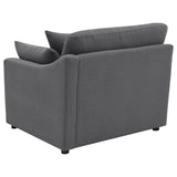 Hobson Upholstered RAF Chair Charcoal - 551458RAF