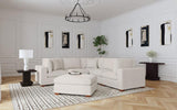 Lakeview 6-piece Upholstered Modular Sectional Sofa Ivory - 551461-SETA