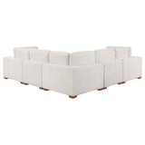 Lakeview 6-piece Upholstered Modular Sectional Sofa Ivory - 551461-SETA