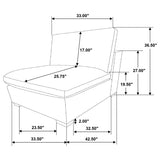 Lakeview 6-piece Upholstered Modular Sectional Sofa Ivory - 551461-SETA