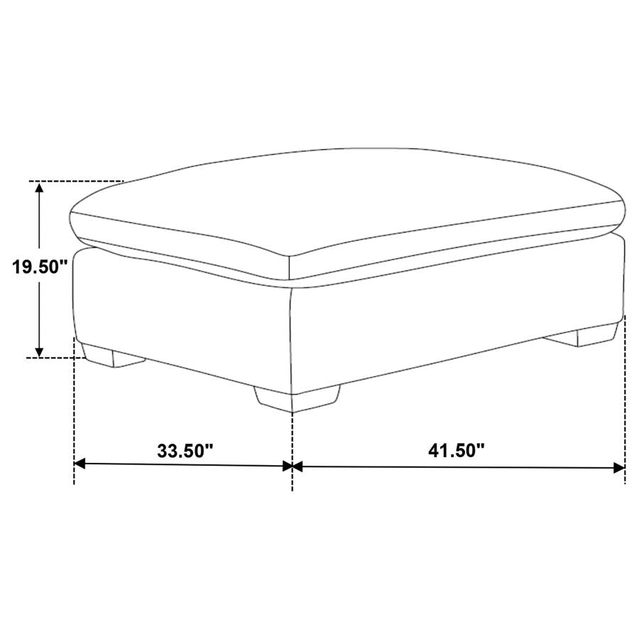 Lakeview 6-piece Upholstered Modular Sectional Sofa Ivory - 551461-SETA