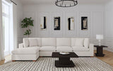 Lakeview 5-piece Upholstered Modular Sectional Sofa Ivory - 551461-SETB