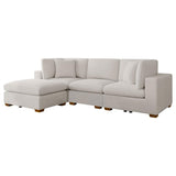 Lakeview 5-piece Upholstered Modular Sectional Sofa Ivory - 551461-SETB