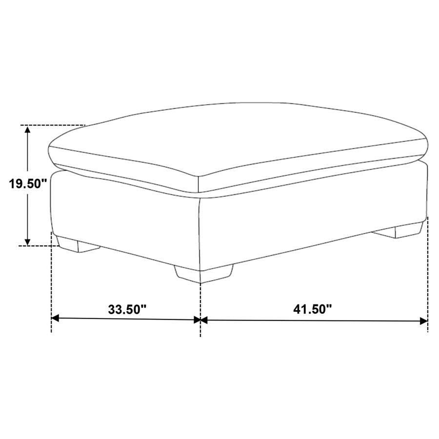 Lakeview 5-piece Upholstered Modular Sectional Sofa Ivory - 551461-SETB