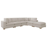 Lakeview 6-piece Upholstered Modular Sectional Sofa Ivory - 551461-SET