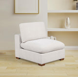 Lakeview Upholstered Armless Chair Ivory - 551461