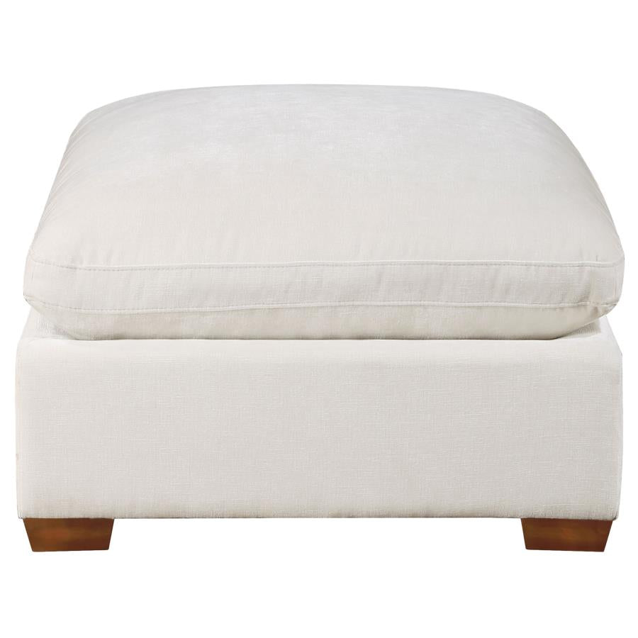 Lakeview Rectangular Upholstered Ottoman Ivory - 551463