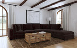 Lakeview 6-piece Upholstered Modular Sectional Chocolate - 551464-SET