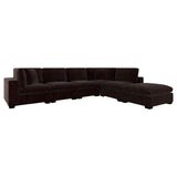 Lakeview 6-piece Upholstered Modular Sectional Chocolate - 551464-SET