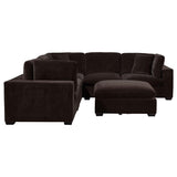 Lakeview 6-piece Upholstered Modular Sectional Chocolate - 551464-SET