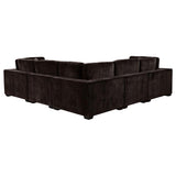 Lakeview 6-piece Upholstered Modular Sectional Chocolate - 551464-SET