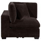 Lakeview Upholstered Corner Chair Dark Chocolate - 551465