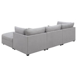 Cambria 4-piece Upholstered Modular Sectional Sofa Grey - 551511-S4A