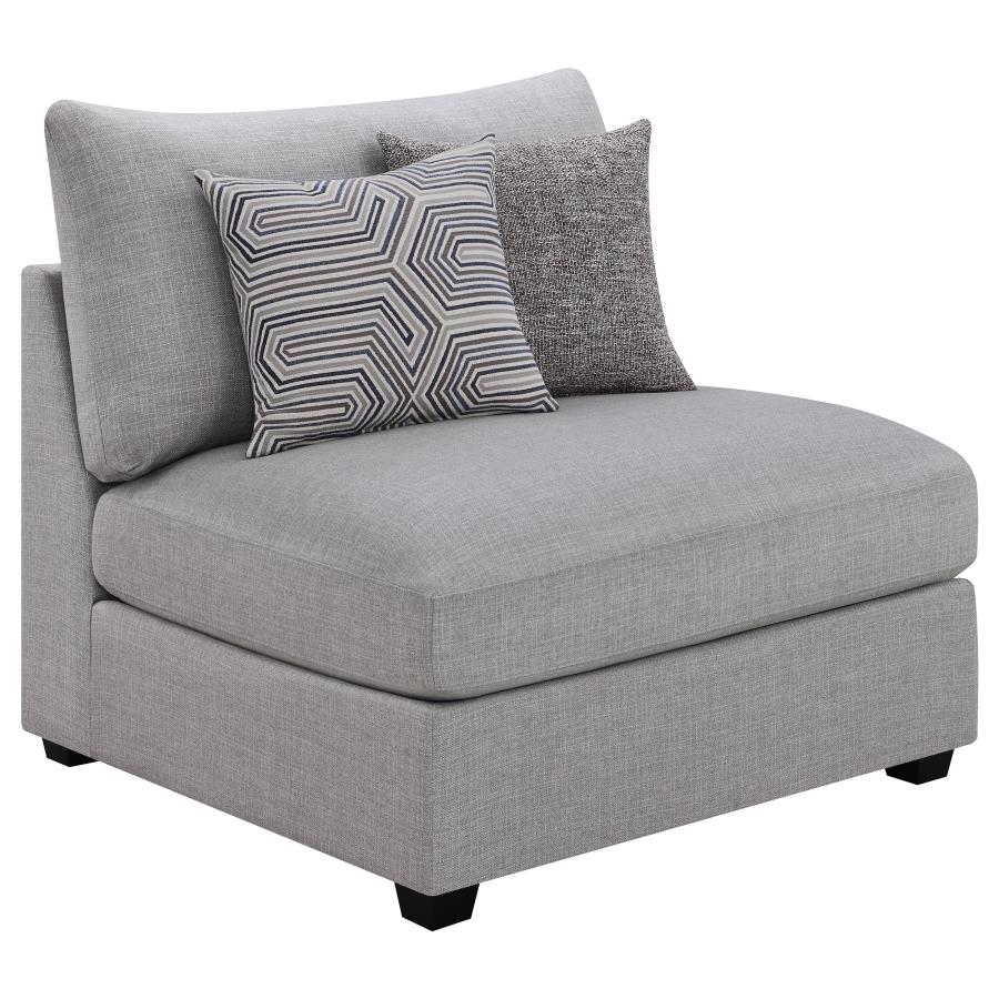 Cambria 4-piece Upholstered Modular Sectional Sofa Grey - 551511-S4A